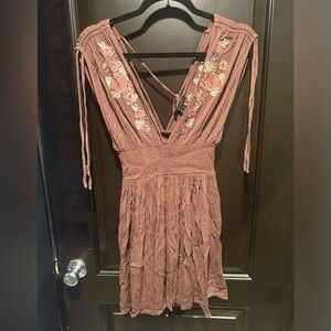 Deep Mauve Mini Dress